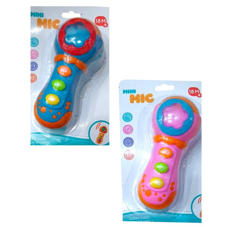 MS-24-01 MICROFONO INFANTIL A PILA CON LUZ Y SONIDO