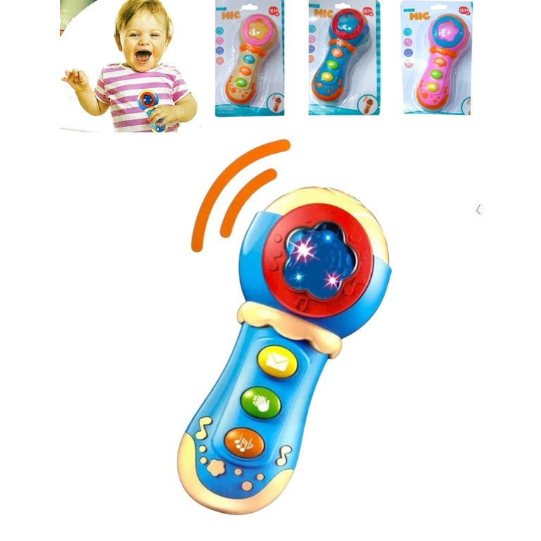 MS-24-01 MICROFONO INFANTIL A PILA CON LUZ Y SONIDO