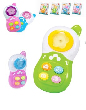 JI-24-01 CELULAR INFANTIL A PILA CON LUZ Y SONIDO