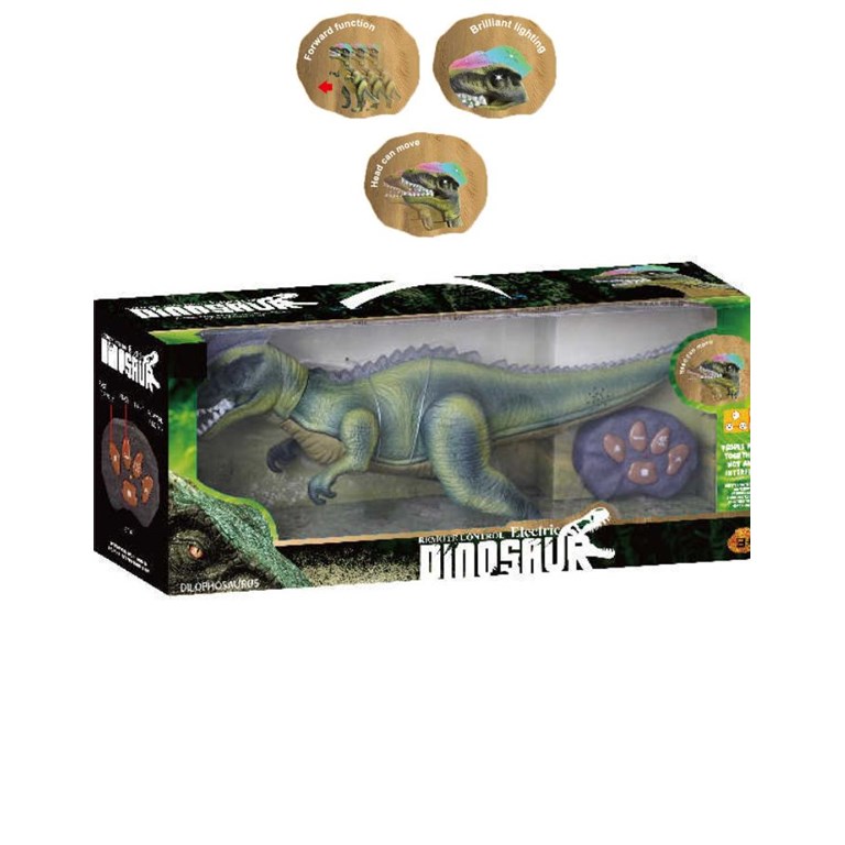 AP-24-10 DINOSAURIO GRANDE CON SONISDO A RADIO CONTROL EN CAJA