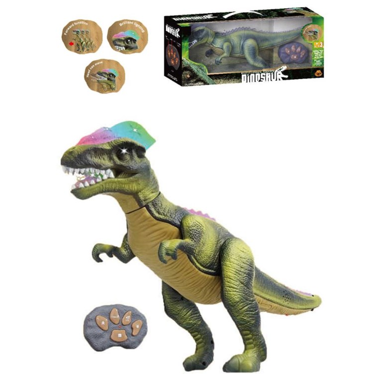 AP-24-10 DINOSAURIO GRANDE CON SONISDO A RADIO CONTROL EN CAJA