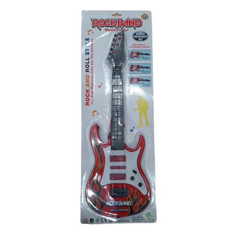 MS-24-10 GUITARRA ROCK CON LUZ Y SONIDO GRANDE