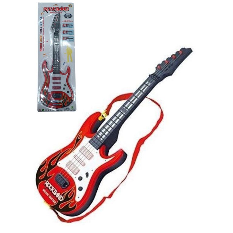 MS-24-10 GUITARRA ROCK CON LUZ Y SONIDO GRANDE