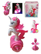 ZX378-7 UNICORNIO A PILA CON LUZ Y SONIDO EN CAJA