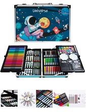 453-25 VALIJA DE ARTE X 145 PCS DISEÑO ASTRONAUTA UNIVERSO