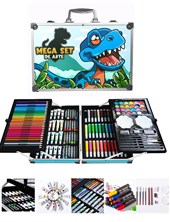 504-25-1 VALIJA  METALICA DE ARTE X145 PCS DISEÑO DINO