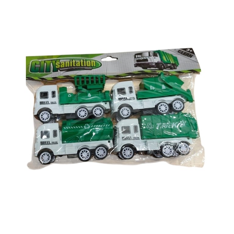 553-50 CAMION RECOLECTOR DE RECIDUOS X 4 EN BOLSA PVC