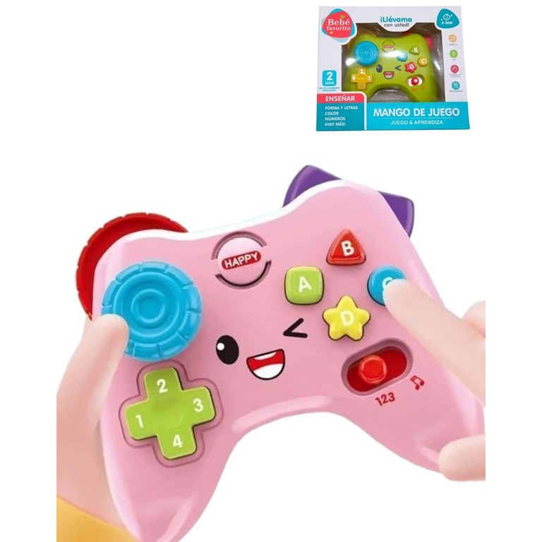5688-5X JOYSTIK INTERACTIVO INFANTIL CON LUZ Y SONIDDO