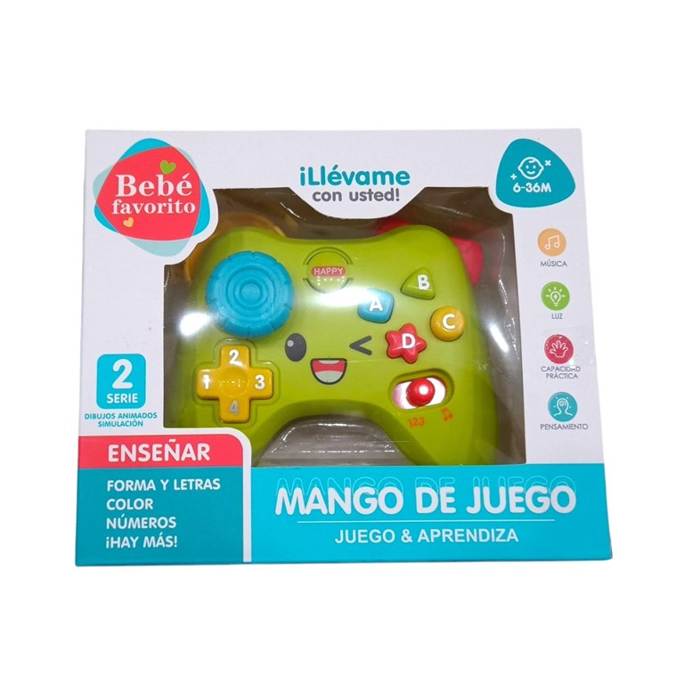 5688-5X JOYSTIK INTERACTIVO INFANTIL CON LUZ Y SONIDDO