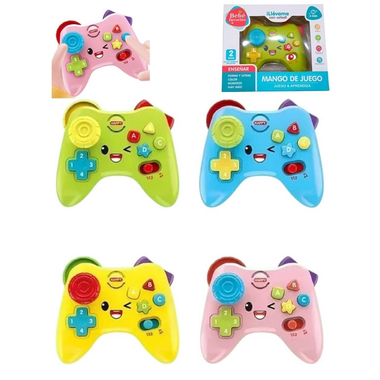 5688-5X JOYSTIK INTERACTIVO INFANTIL CON LUZ Y SONIDDO