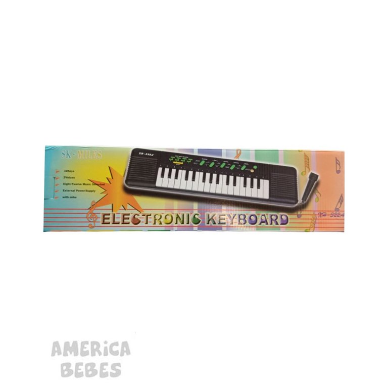MS-24-03 ORGANO PIANO MUSICAL CON MICROFONO EN CAJA PARA NIÑO
