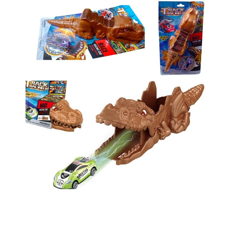 LANZADOR FORMA DINO LANZA AUTO EN BLISTER