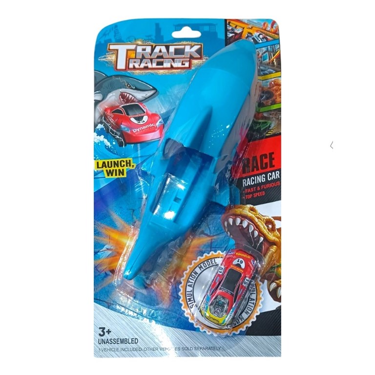 LANZADOR FORMA TIBURON LANZA AUTO EN BLISTER