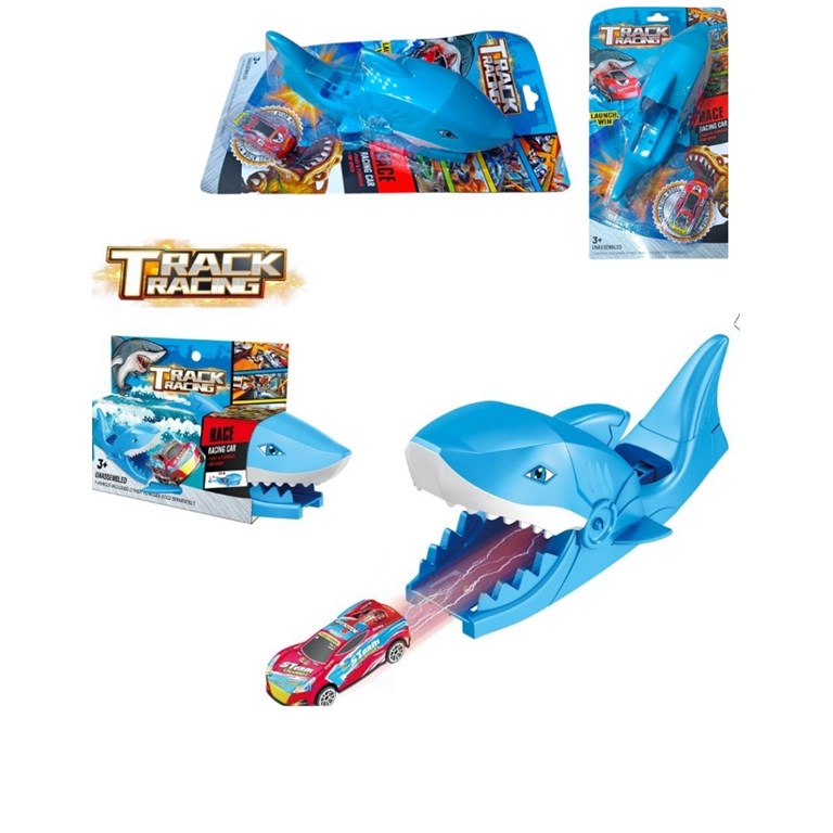 LANZADOR FORMA TIBURON LANZA AUTO EN BLISTER