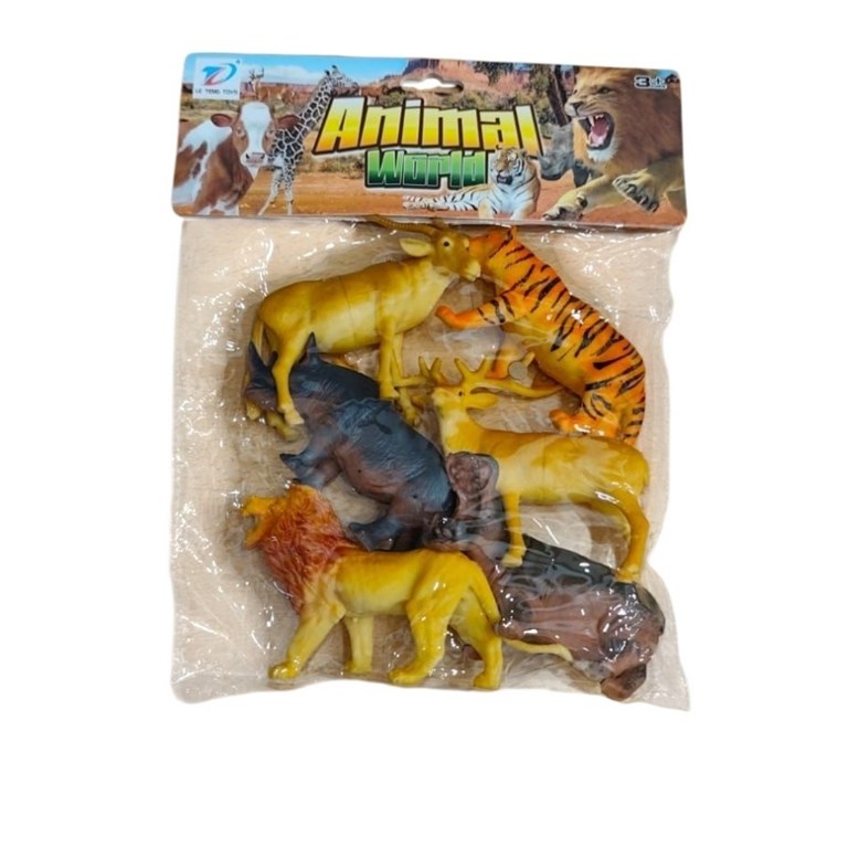 999B-2 ANIMALES DESELVA X 6PCS EN BOLSA PVC