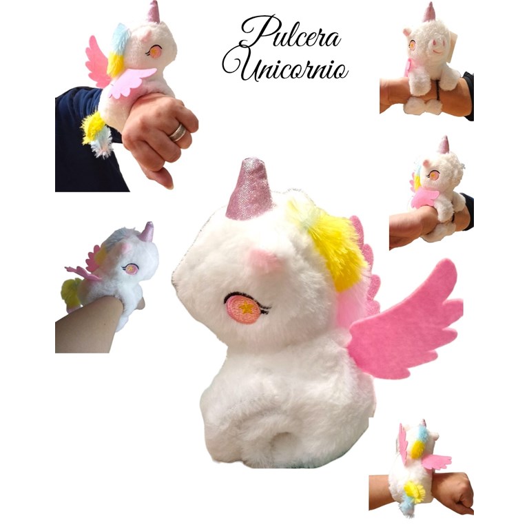 999-2 PULCERA BRAZALETE. PELUCHE UNICORNIO CON LUZ Y SONIDO