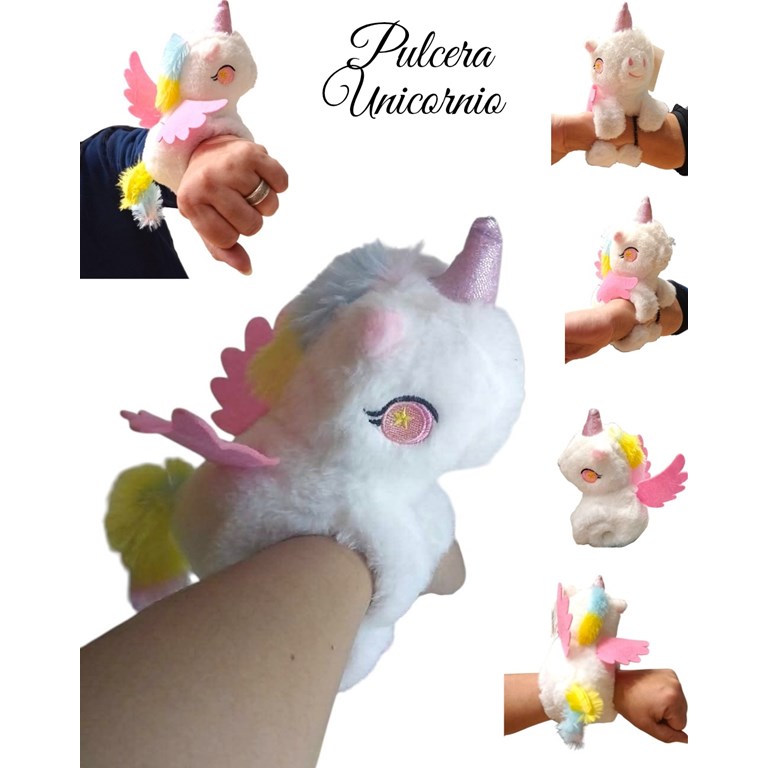 999-2 PULCERA BRAZALETE. PELUCHE UNICORNIO CON LUZ Y SONIDO