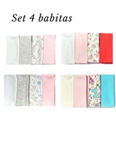 SET BABITAS X 4 UNIDADES EN ALGODON PICOLO