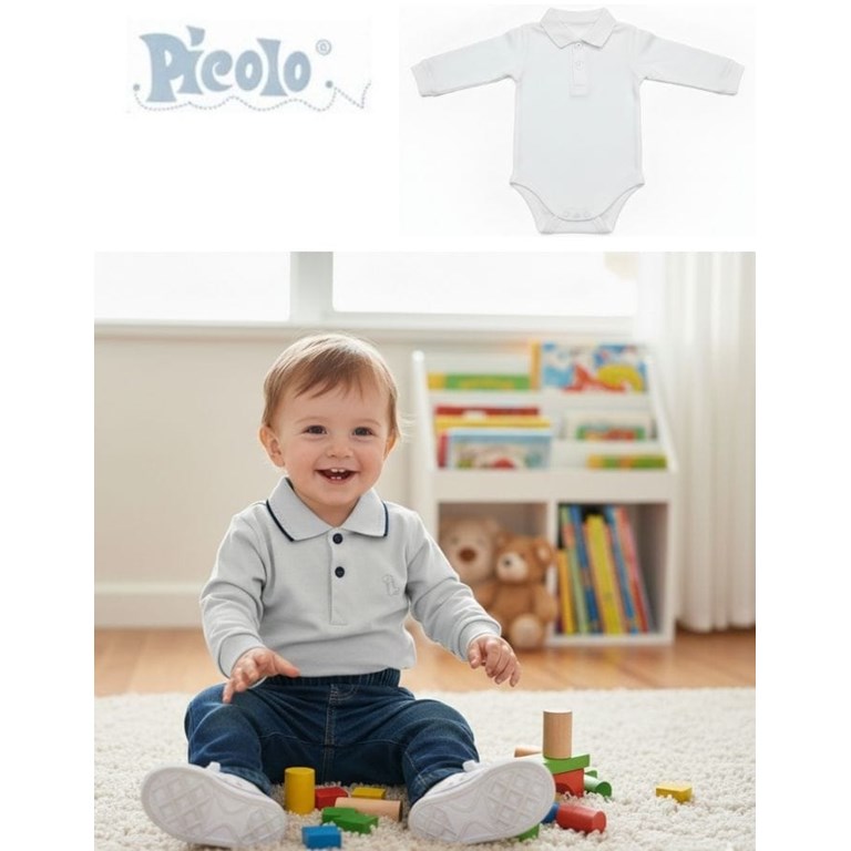 Body chomba con puños para bebes.Piccolo