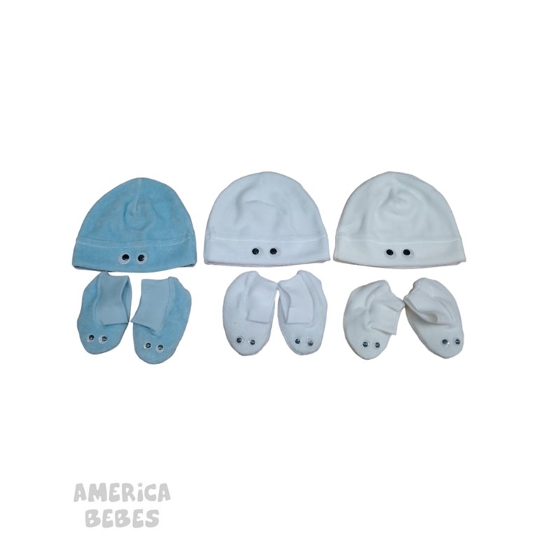 SET 2 PIEZAS:  GORRO + ESCARPIN PLUSH PICOLO