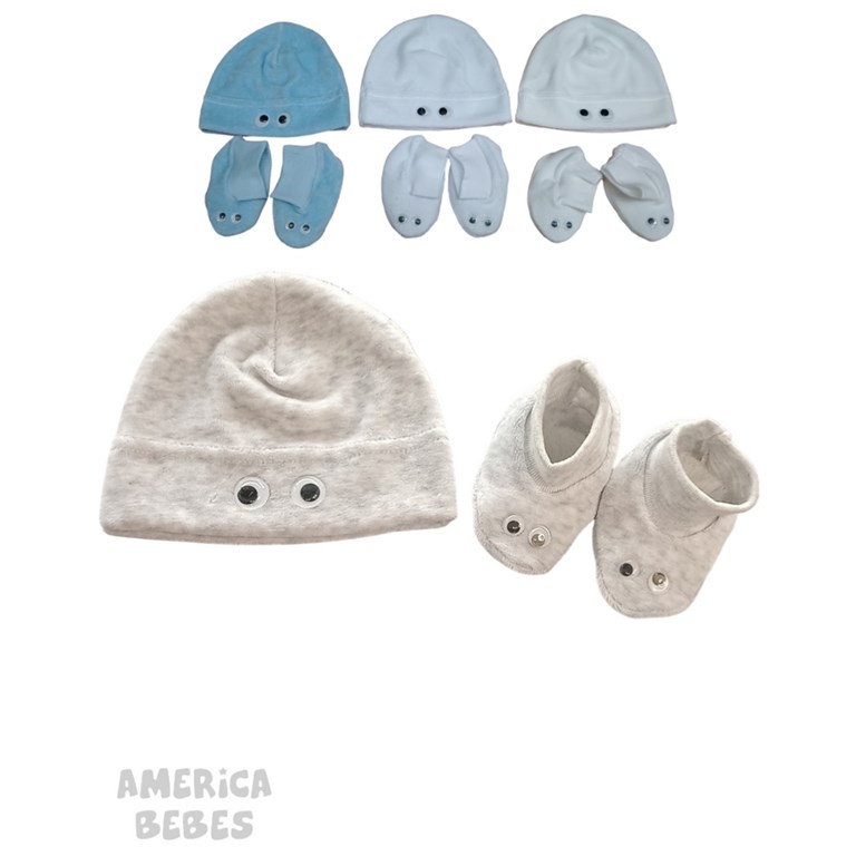 SET 2 PIEZAS:  GORRO + ESCARPIN PLUSH PICOLO