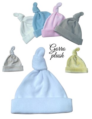 GORRO CON NUDO PLUSH. PICOLO