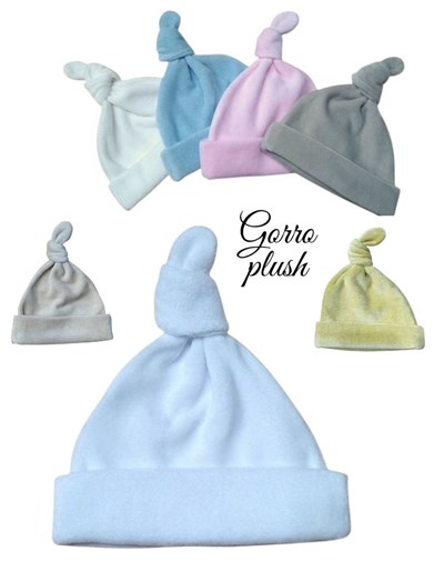 GORRO CON NUDO PLUSH. PICOLO