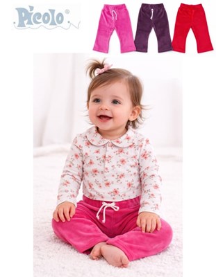 Pantalon oxford para beba en plush.Piccolo