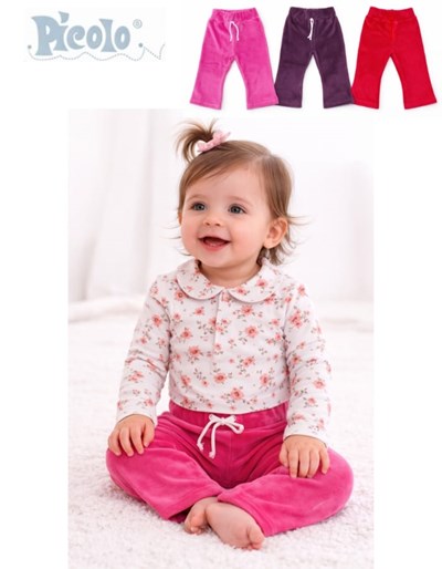 Pantalon oxford para beba en plush.Piccolo