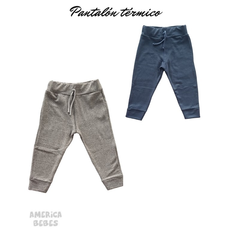 PANTALON TERMICO CON CORDON Y PUÑOS. PICCOLO