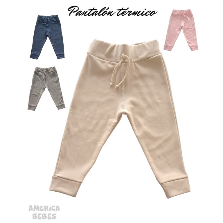 PANTALON TERMICO CON CORDON Y PUÑOS. PICCOLO