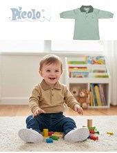 Chomba manga larga de interlock para bebe.Piccolo