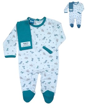 ENETRITO CON PIE DE INTERLOCK ESTAMPADO. PICOLO