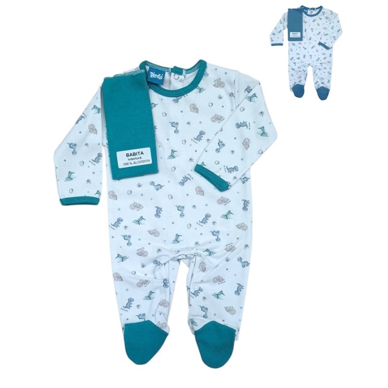 ENETRITO CON PIE DE INTERLOCK ESTAMPADO. PICOLO