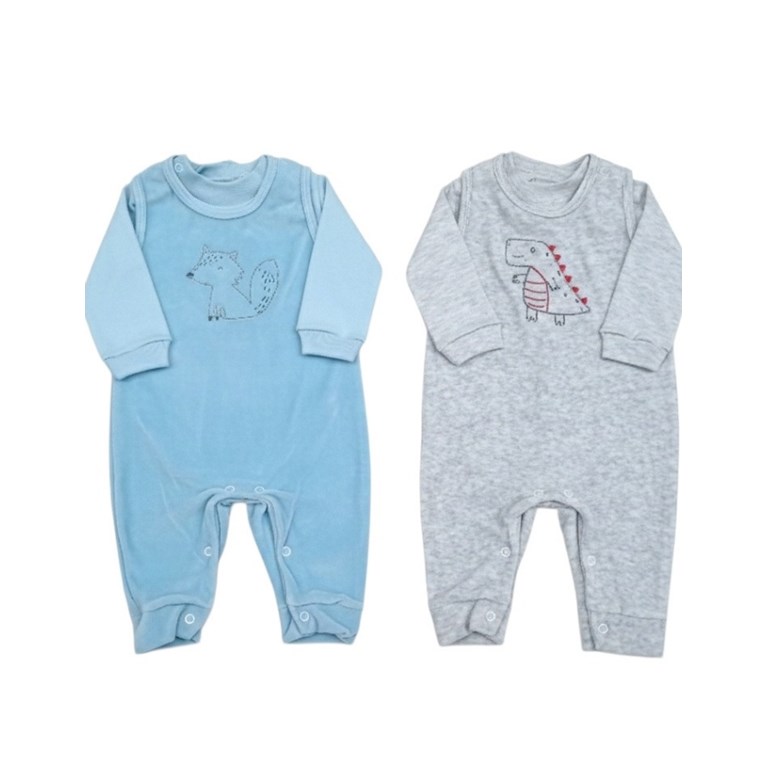 CONJUNTO JARDINERO Y BODY DE PLUSH PARA BEBE. PICOLO