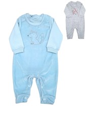 CONJUNTO JARDINERO Y BODY DE PLUSH PARA BEBE. PICOLO