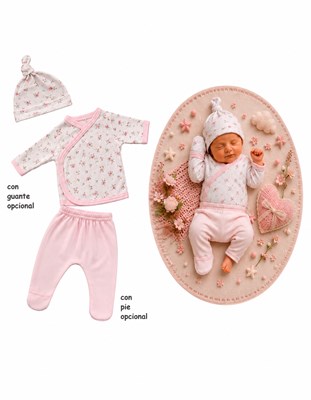 CONJUNTO 3 PZS. BATITA, PANTALON CON GUANTE, GORRO. PICOLO