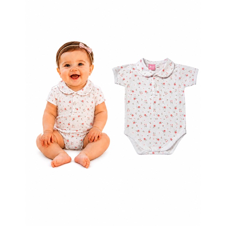 BODY MANGA CORTA ESTAMPADO, CUELLO BABY. PICOLO