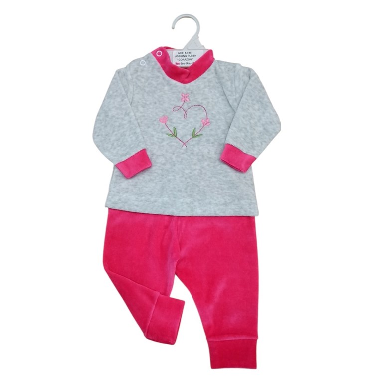 CONJUNTO PARA BEBA BUZO Y PANTALON DE PLUSH. PICOLO