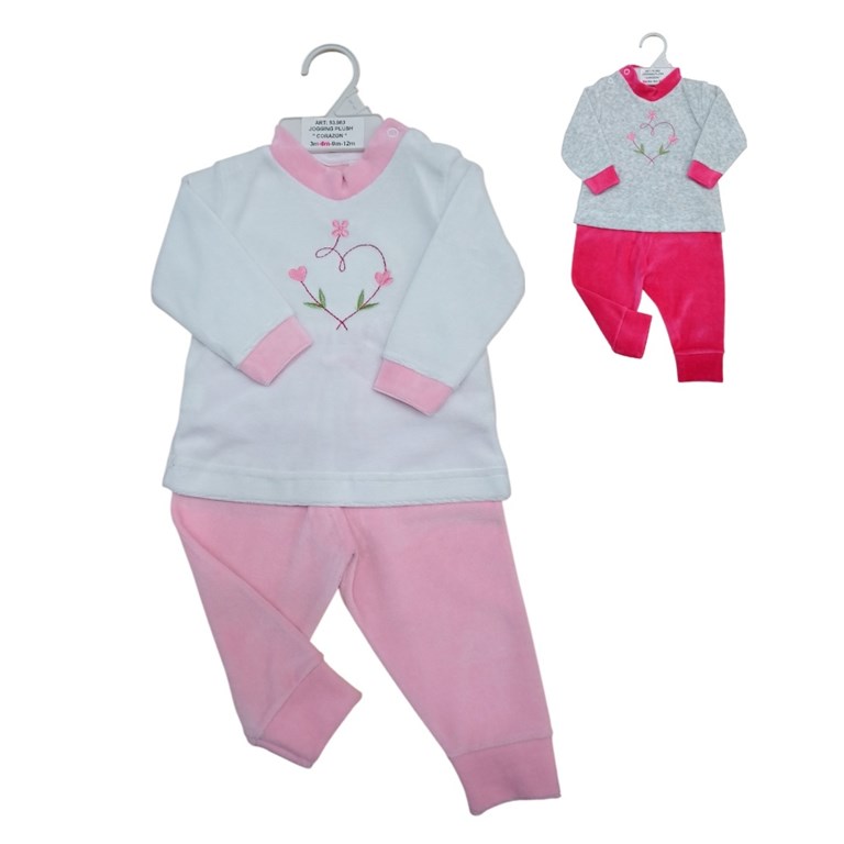 CONJUNTO PARA BEBA BUZO Y PANTALON DE PLUSH. PICOLO