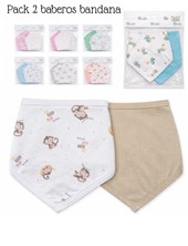 set de 2 babero bandanas. Jersey. Picolo