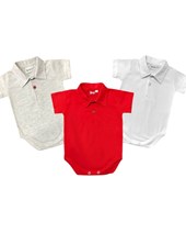 BODY CHOMBA MANGA CORTA  LISO PARA BEBE VARON PICCOLO