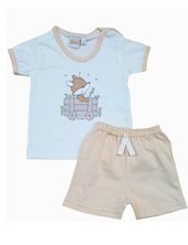 conjunto remera con short  estampa zorro. Picolo