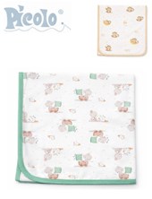 MANTILLA DOBLE UNISEX  INTERLOCK ESTAMPADO. PICOLO