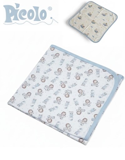 MANTILLA DOBLE BEBE INTERLOCK ESTAMPADO. PICOLO