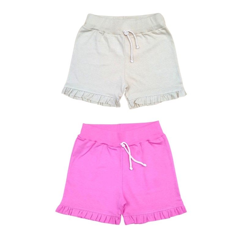 Short de beba con voladitos liso.Piccolo