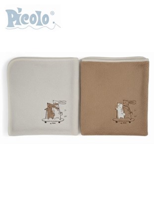 MANTILLA DOBLE DE PLUSH - JERSEY. PICOLO