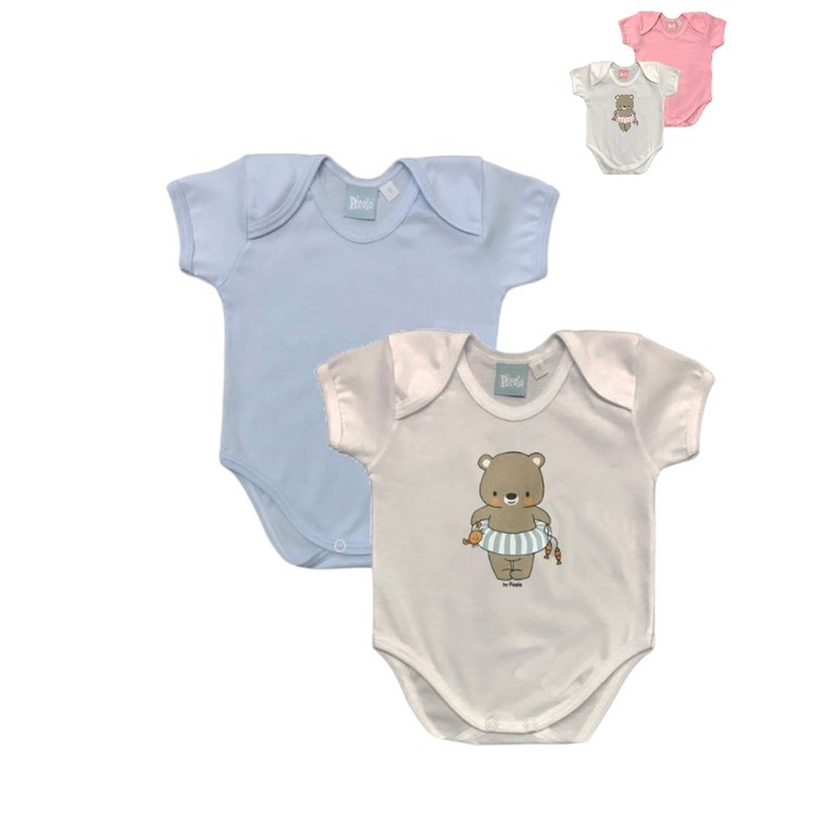 SET 2 BODYS ESTAMPADOS BEBE PICCOLO