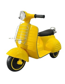 moto a bateria de 6 v color amarillo priori