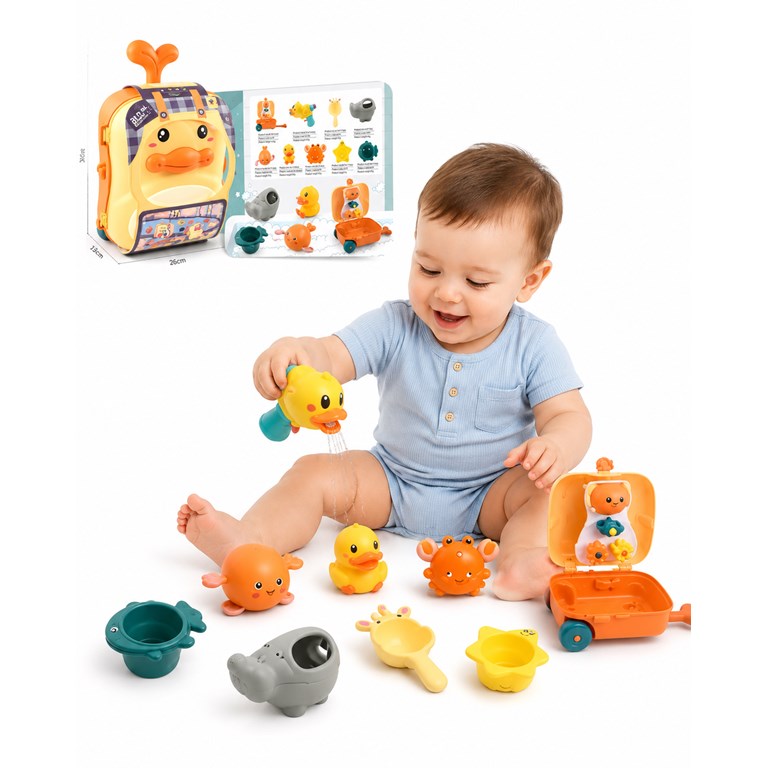 BT1195580 JUGUETES DE BAÑO PARA BEBÉ 9 PIEZAS. PRIORI